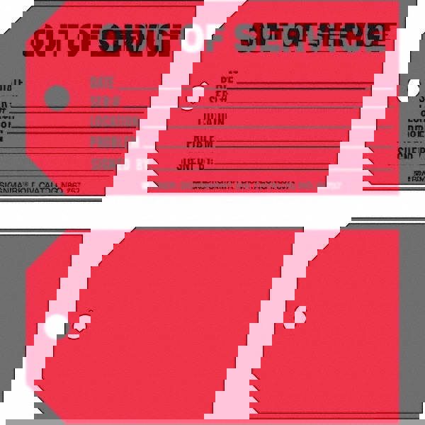 Safety Tag: Rectangle, 3